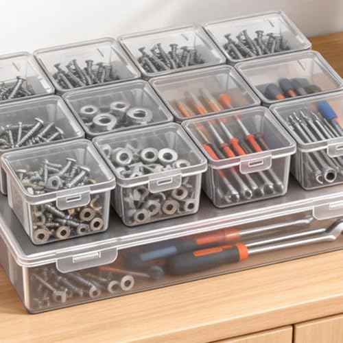 Boîte de rangement empilable pour ne plus perdre vos vis et composants électroniques - 6