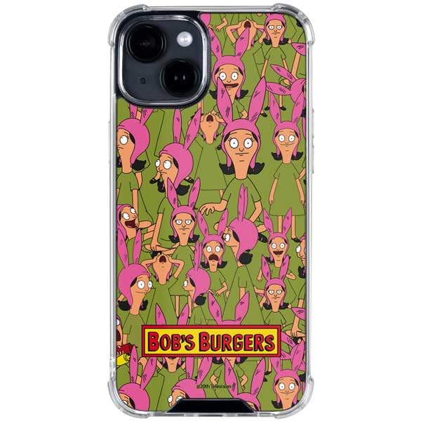 Skinit Clear Phone Case Compatible with iPhone 14 - Officially Licensed Bobs Burgers Louise Belcher Design