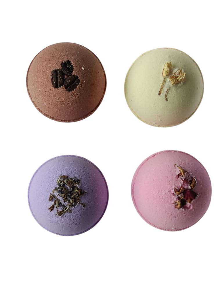 Round Flower Bath Bomb for Fizzing Spa | Bath Bomb for Relaxing Experience | Infused with Essential Oils, Floral Aroma & Moisturizing Care | Soothing Fizzer for Skin Softening - 90 GM-picture-20