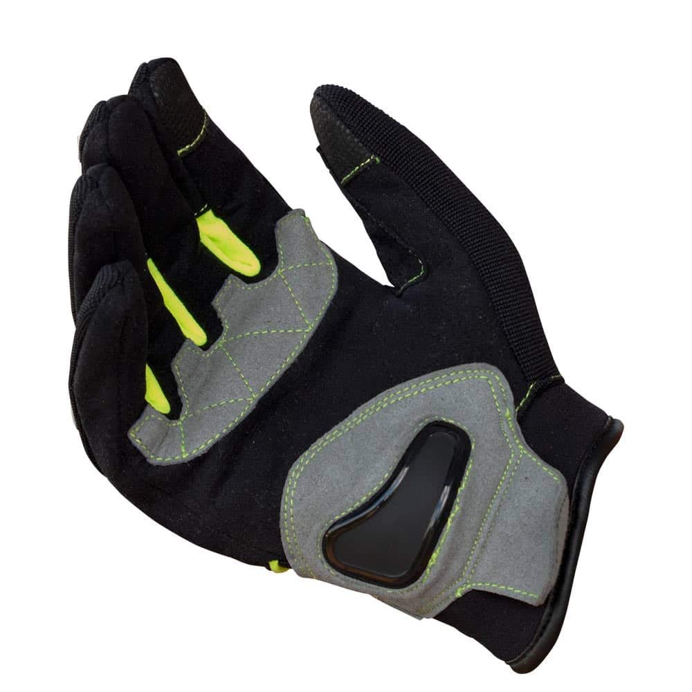 KSK Cross Mid-Season Gloves for Motorcycle, Scooter, Yellow, Size XXL (22-23 cm)