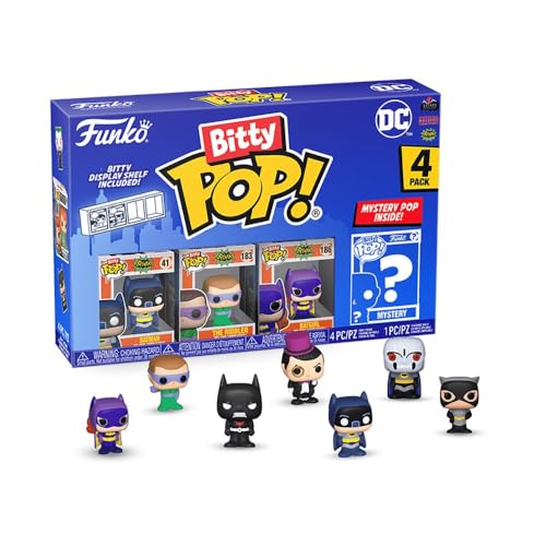 Funko Bitty Pop DC Comics Display mini figuras de vinilo coleccionables lote completo 6