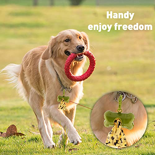 AMAYGA Hundekotbeutel 24 Rollen (600 Tüten) 1 Spender,auslaufsichere Kotbeutel für Hunde extra dick & reißfest,tropfsichere Hundetüten,Dog Poo Bags