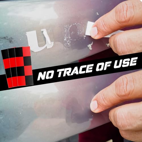 Image of Fuyoooo 10 Pieces Backup Assist Trailer Stickers Trailer Decals Compatible with F150 2015-2023 EU5A-19D534-EA (Red Black)