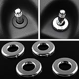 Bezie TM 4pcs/set ABS Chrome trim For Jeep Liberty Compass Grand Cherokee Dodge Journey 2011-2015 auto accessories Door lock ring cover