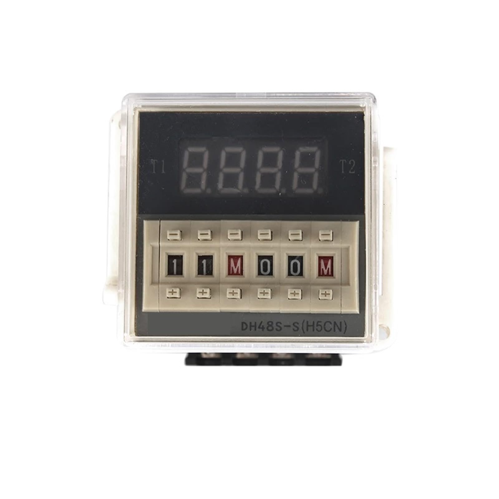 1 Unidad de Interruptor de relé Temporizador programable LED Digital DH48S-S 0,1 S-99H Base de Enchufe AC/DC 12V 24V 36V 110V 220V 380V Temporizador de Ciclo de repetición(DCAC24-240V)