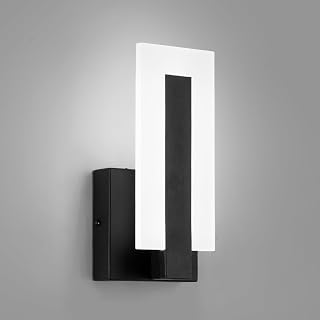 Modern LED Acrylic Wall Sconce in Black
