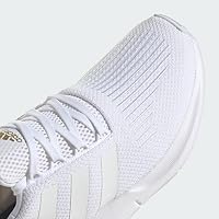 adidas Womens Swift Run White/White/Gold Metallic 6 — image 9