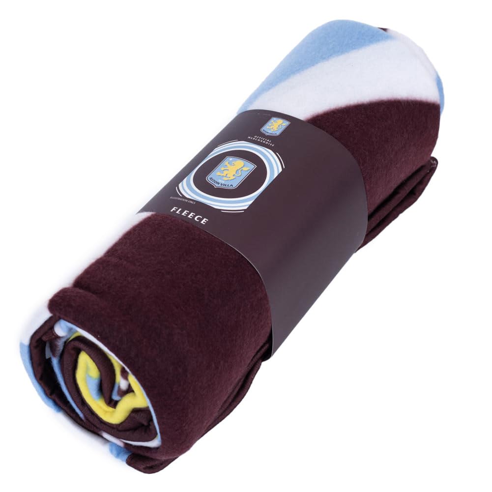 FOCO Officially Licensed Aston Villa FC Pulse Fleece Blanket