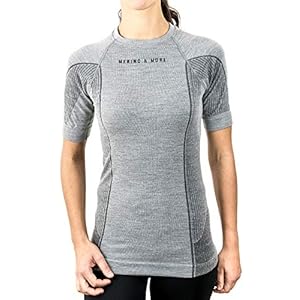 Merino & More – Maglietta funzionale in lana, a maniche corte, taglia