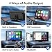 Portable Wireless with Apple CarPlay and Android Auto Screen for Car, 7