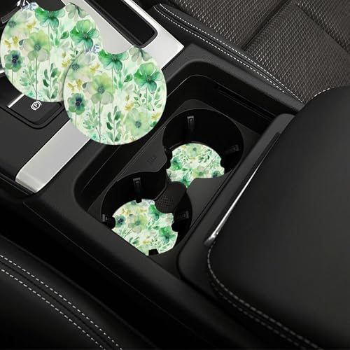 Portavasos para carro, juego 2 piezas, antideslizante negro miniatura 1