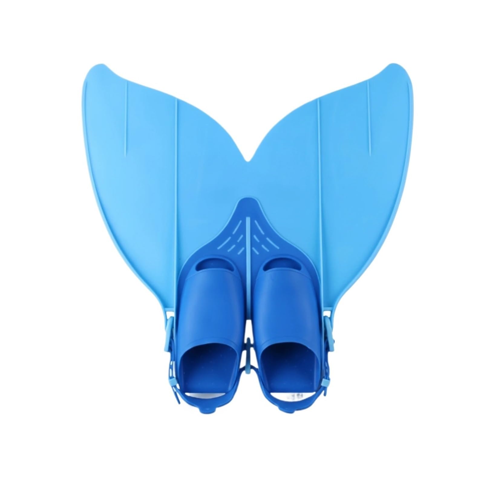 Doppellappige Meerjungfrau-Monoflosse mit Fußtaschen | Geformte, bequeme Schwimmflosse aus Silikon