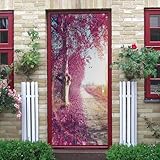 🌿 Diseño autoadhesivo, fácil de instalar | la parte posterior de la pegatina tiene su propia pegajosidad, sin pegamento adicional, solo necesita arrancar la película protectora para pegarla fácilmente. Adecuado para puertas o paredes lisas y planas, sin dejar rastro al desmontar, fácil de reemplazar. Tenga en cuenta que las paredes ásperas o las superficies irregulares pueden afectar el efecto de pegado, se recomienda asegurarse de que la superficie esté limpia y seca antes de pegar.