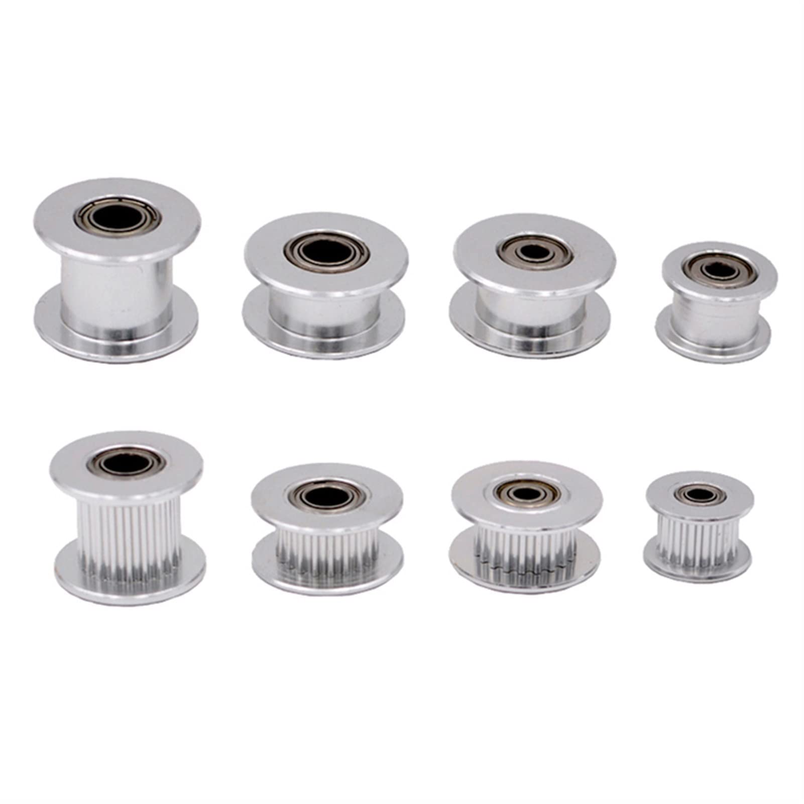 Lxuan-polea sincronizada Gt2 Polea de tiempo de la soldadora Polea de 16 dientes de 16 dientes con 3 mm o un orificio de 5 mm con rodamientos for piezas de impresora 3D Cinturón de tiempo 6 mm 10 mm,