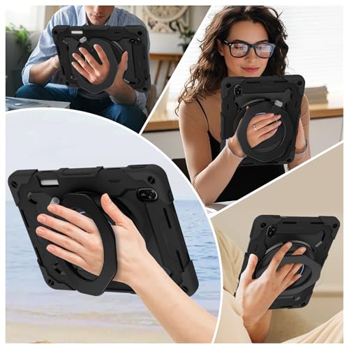 Funda Huawei MatePad 11.5 2025 antichoque con asa giratoria y soporte para lápices 4