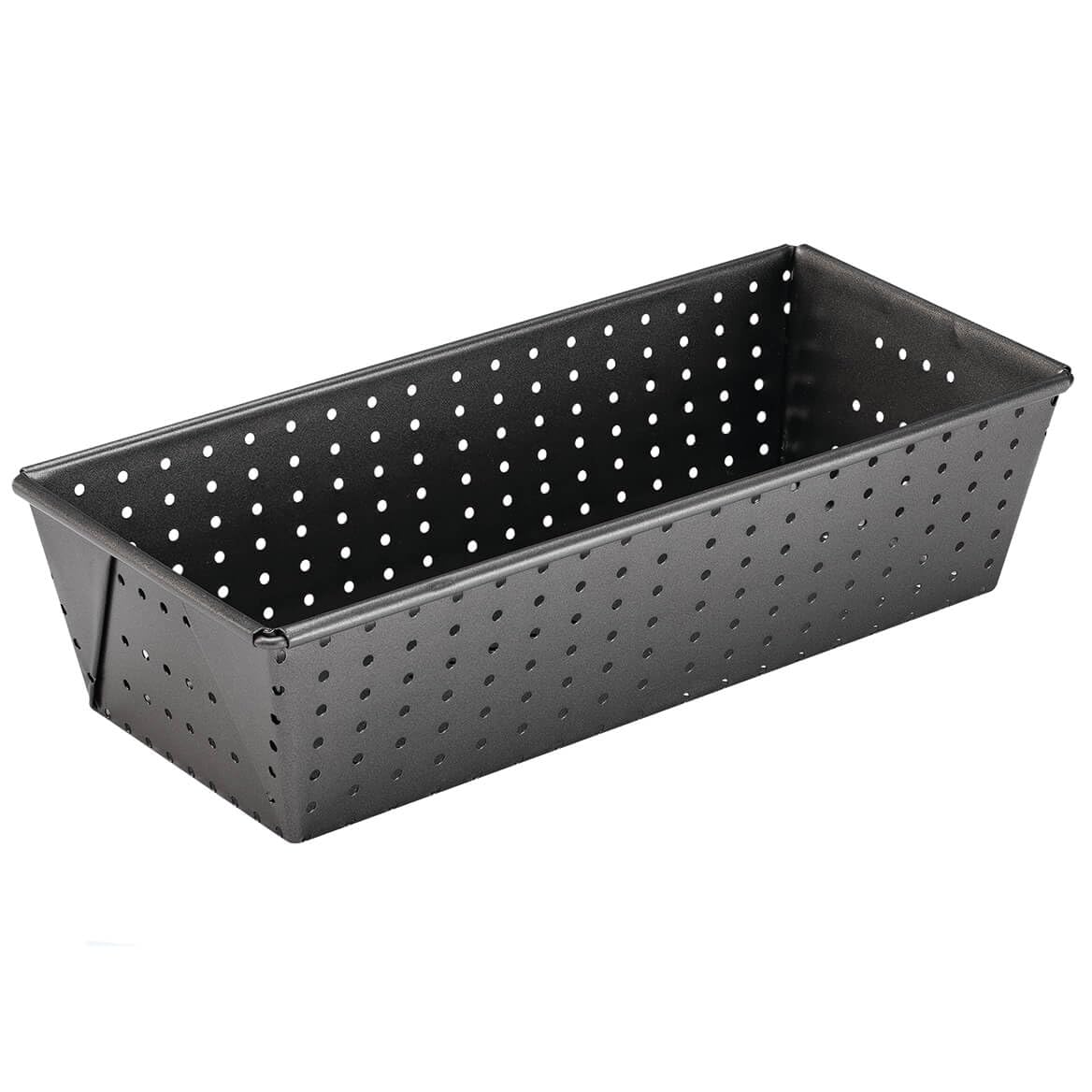 Perforated Bread Pan - Carbon Steel Non-Stick Loaf Pan - 10 Inches x 4.5 Inches x 3 Inches - Ideal for Baking Crusty Bread, Wheat Bread, Italian Bread, and More - Even Baking and Crispy Crusts - Easy