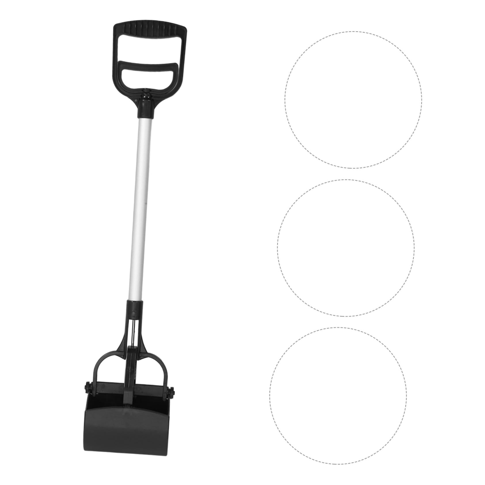 POPETPOP 1pezzi Raccoglitore Escrementi Animali Domestici Manico Lungo Paletta per Feci di Cane e Pinza per Escrementi di Gatto Strumento Portatile per Pulizia