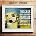 AMERICAN LUXURY GIFTS Success Is No Accident - Motivational Wall Art Print, Inspirational Pele's Quotes Wall Decor for Home, Office, Gym, Classroom and Locker Room (Unframed, 8 x 10 inches)