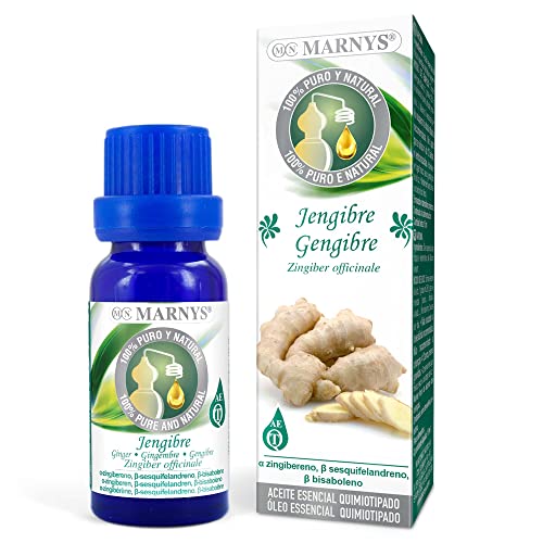 Marnys Aceite Esencial Jengibre - 100 Puro Y Quimiotipado - Botella 15 Ml 50 G Marnys Aceite Esencial Jengibre - 100 Puro Y Quimiotipado - Botella 15 Ml 50 G