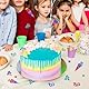 BETESSIN 60 Stück Einschulung Konfetti Glänzend Bunt - Schultüte Streudeko Groß - Schulkind Tischdekoration für Schuleinführung, Schulanfang, Einschulung Mädchen und Jungen