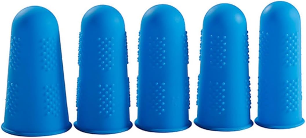 30pcs Silicone Finger Covers Heat Insulation Anti-Slip Anti-Scratch for Home and Restaurant Use Red Yellow Green Reusable Protectors for Cooking and Serving