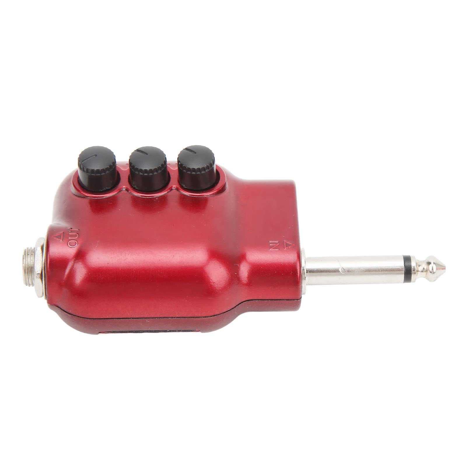 Guitar Amplifier,Mini Preamp 6.35mm Plug for Acoustic Guitars Instrument Accessories USB Chargable Pocket Guitar Bass Amp Plug