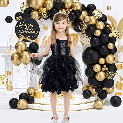 Hb Hbb Magic Black Sequin Tutu Dress Up Birthday Party Outfits For Baby Girl Size 8 Special Occasions Event Dress #TOP3