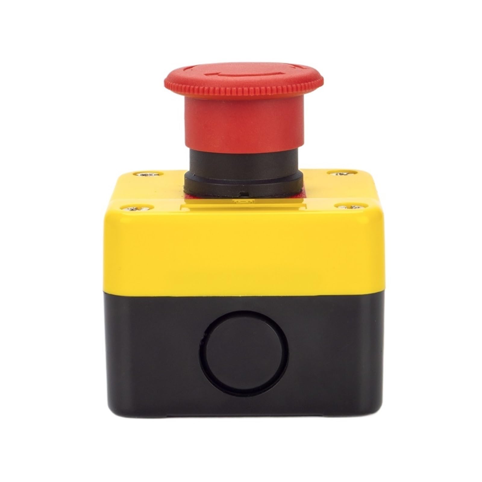 Interruptor pulsador de parada de emergencia con cabezal hongo, caja de control for elevadores, normalmente abierto y cerrado, XAL-J174H29
