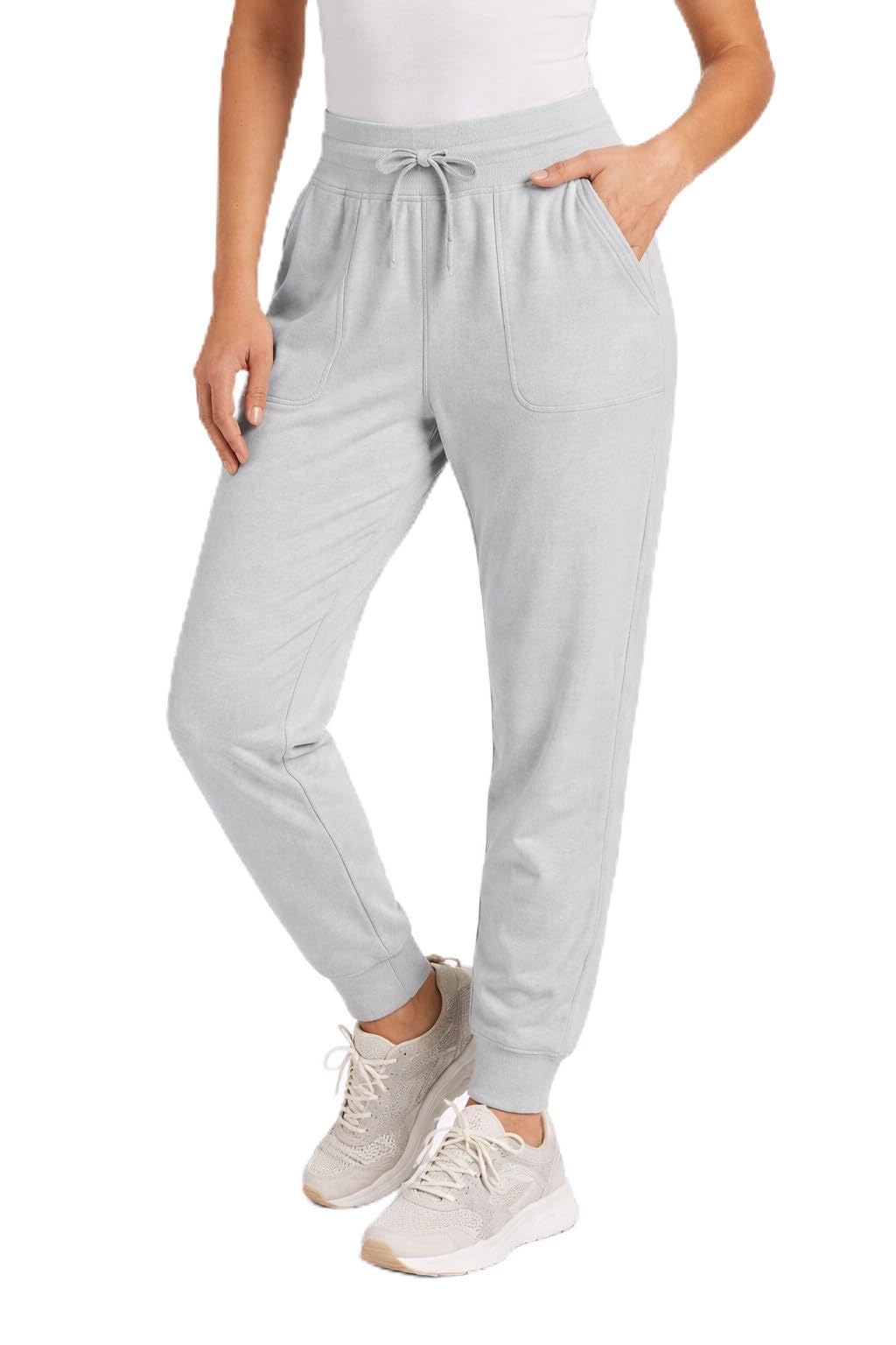 Spyder Women's Dusk Grey Joggers - High Waisted Yoga Pants With Pockets And Drawstring - Athletic Workout & Lounge Sweatpants For S