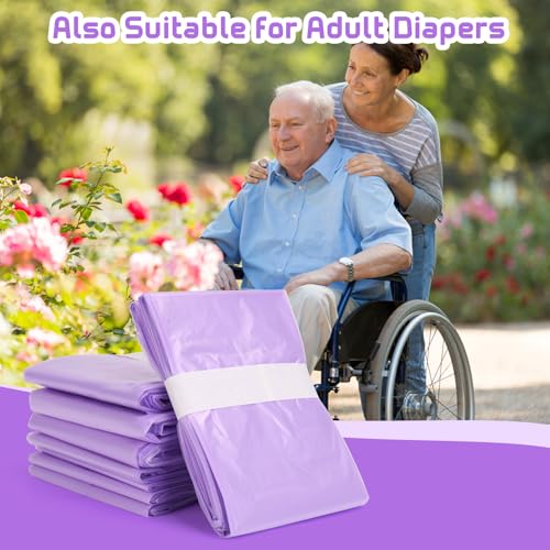 Image of Diaper Pail Refill Bags, 6 Pack Compatible with Dekor CLASSIC Regular Size Pail, Korbell, Diaper System, Holds up to 3000 Diapers