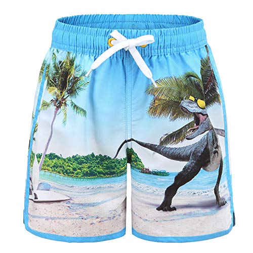 Jungen Badehose Blaues Wasser Print - Schnelltrocknende Boardshorts Für Strand Und Pool