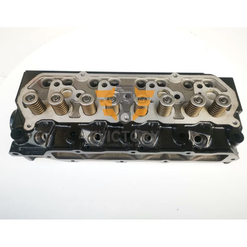 per Mitsubishi S4L-2 S4L Testa Cilindro Completa Aspirazione Scarico Valvole Molle