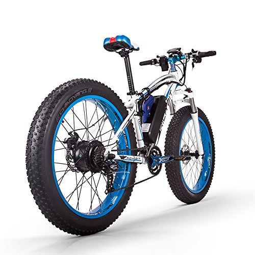 cysum TOP-012 Fat Tire Electric Bike for Adult, 26" Mountain E-bike, Electric Bicycles All Terrain for Men/women, Off-road Electric Bikes with 48v 17Ah Removable Li-Battery, Maximum Range 80km - Image 3