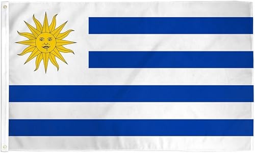 Bandera de Uruguay 3x5 Bandera de País Bandera Sudamericana Banderín Bandera Interior Exterior