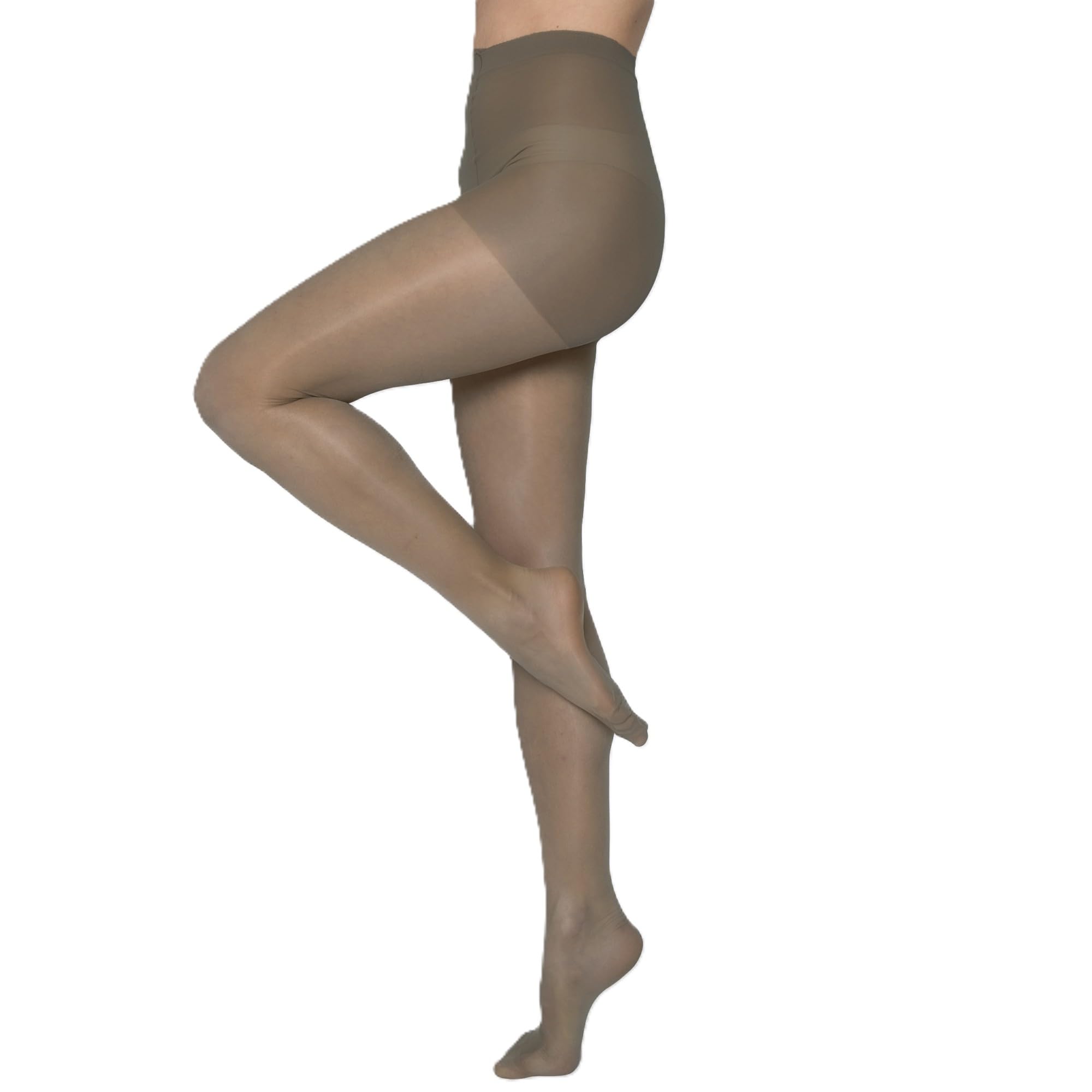 Andrea Bucci Luxury Silk Satin Sheen Tights, 15 Denier, 1 Pair (UK, Alpha, L, Regular, Regular, Barely Black)