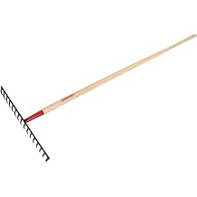 RAZOR-BACK 63112 14 Tine Level Head Rake, Forged, With Wood Handle