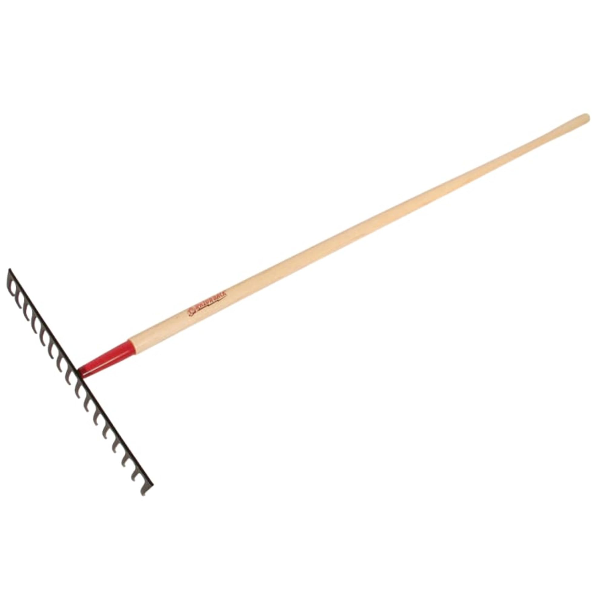 RAZOR-BACK 63112 14 Tine Level Head Rake, Forged, With Wood Handle