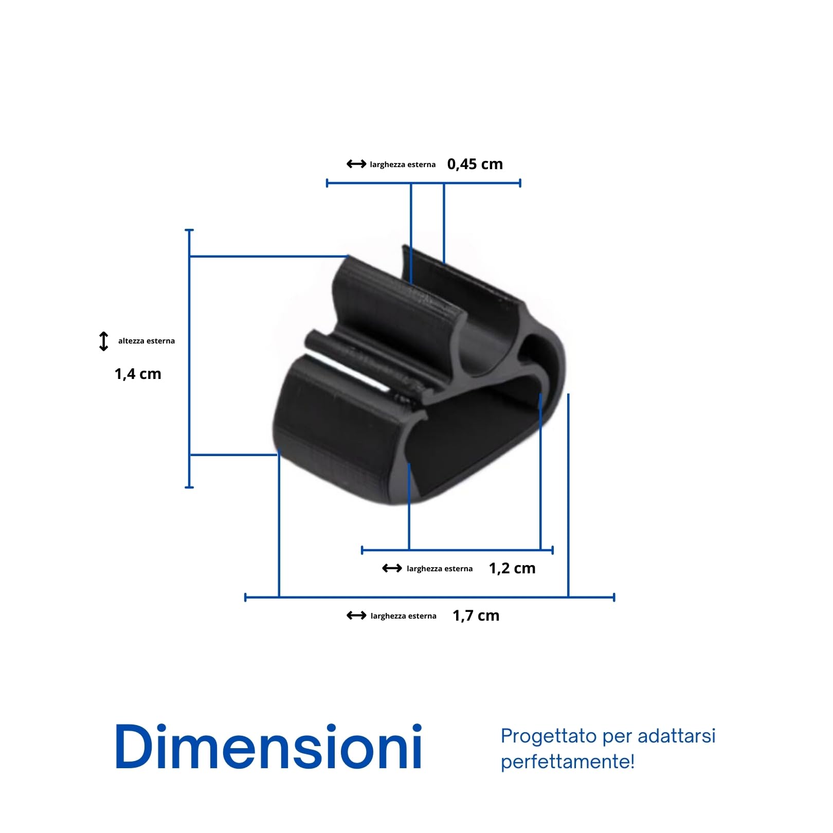 Set di 6 clip di serraggio per Peugeot 3008, 5008 e Citroen C5, DS7, fascette di fissaggio robuste per braccio tergicristallo anteriore, attacco per scopa tubo di ricambio