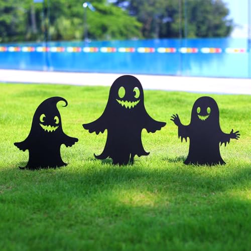 WACLSTDAY Ghost Metal Halloween Decorations Outdoor Garden Stakes, for Women/Men/Ghost
