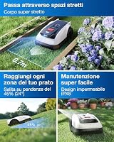 ECOVACS Goat O800 RTK Mähroboter, mit Mähroboter Garage, 800m², LiDAR-gestützte RTK+Vision Navigation, Rasenmäher Roboter, Auto-Kartierung, Passiert 0,7m Engstellen, Präzises Kantenmähen – Ansicht 5