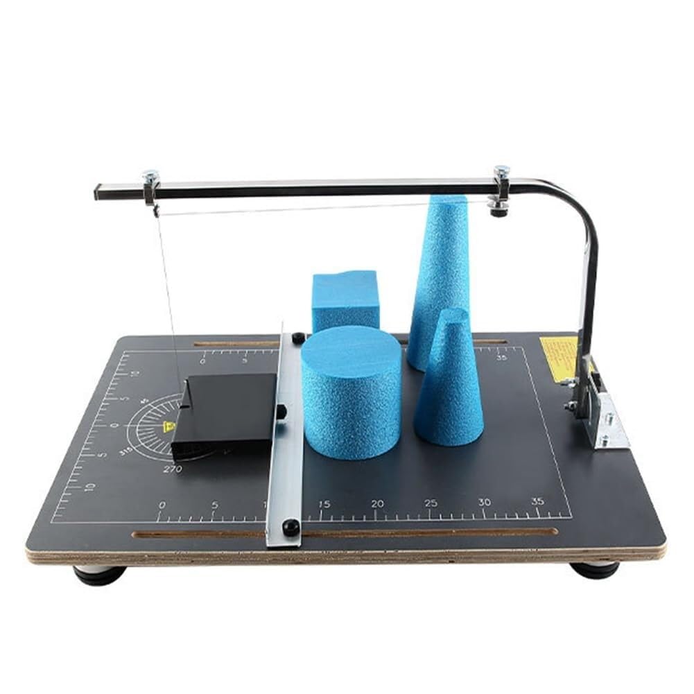 Electric hot wire foam cutter, 35/55 cm hot wire foam cutter table for cutting angles, cylinders, cones, rings(55cm)