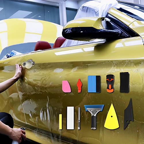 11 Ferramenta De Filme De Modificação De Cor Do Carro Rodo De Feltro Para Vinil Rodo De Decalque Fer