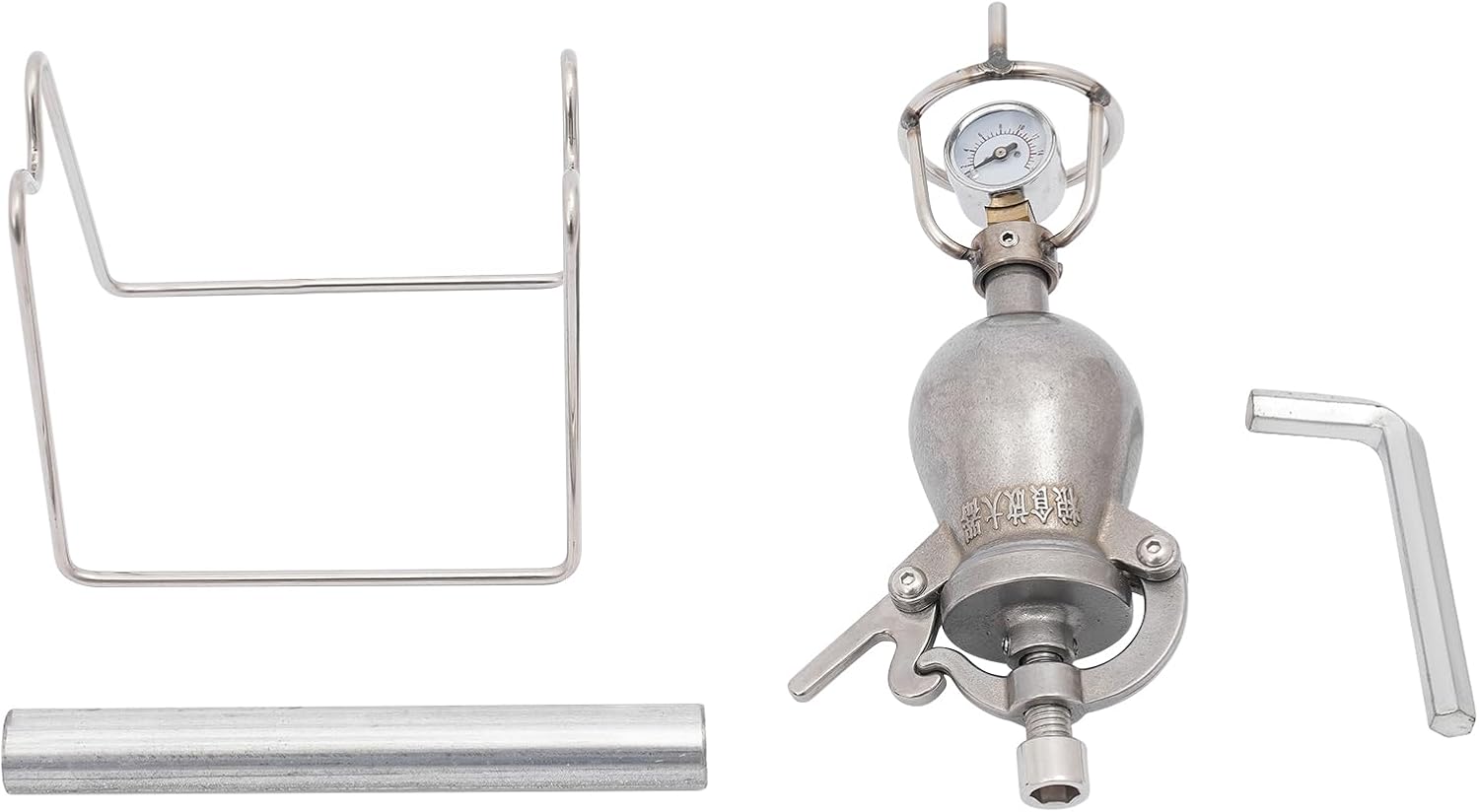 Traditional Old-Fashioned Popcorn Machine, Mini Hand Crank Stainless Steel Hand Cannon Food Amplifier, Retro Popcorn Machine, Christmas Decoration
