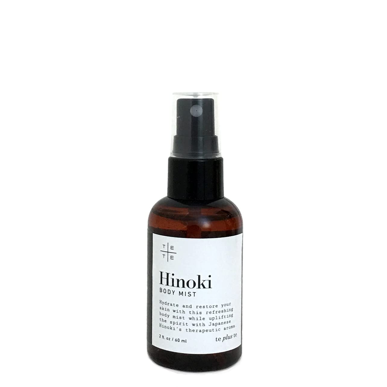 TE + TE Hinoki Mini Body Mist with Japanese Hinoki Essential Oil | Travel size fl. 2 oz | Hydrate and Restore | Gentle to Skin and Environment