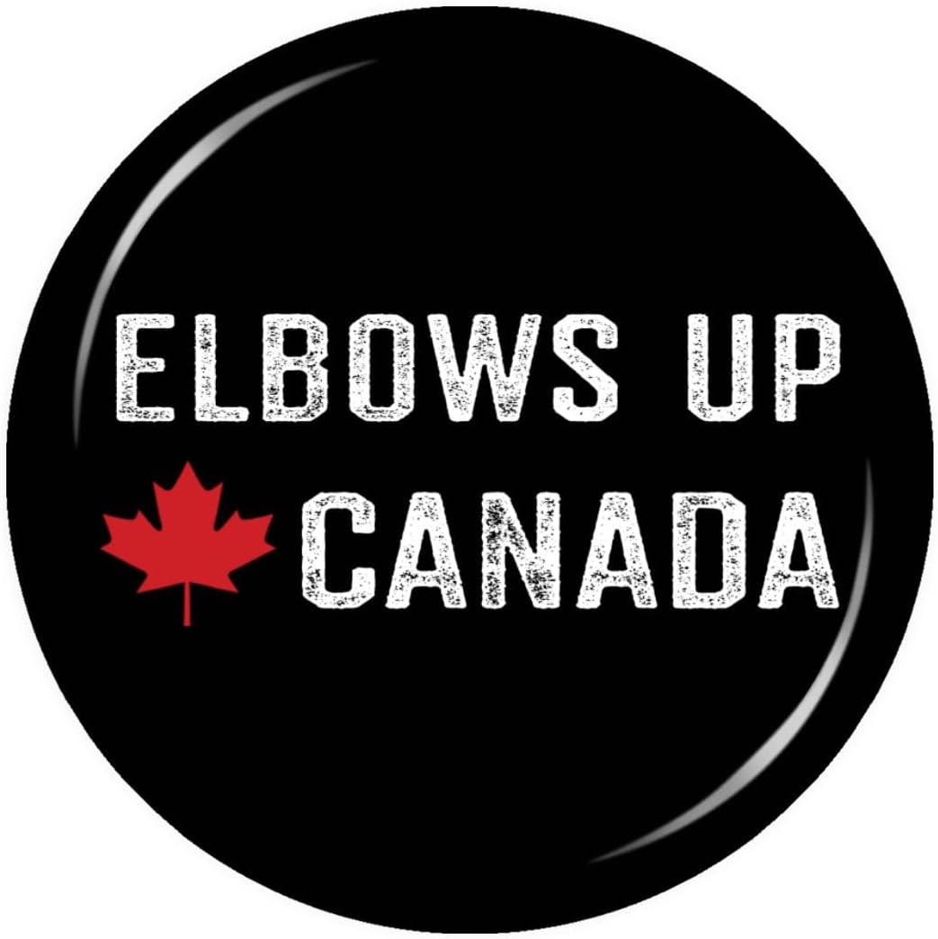 Elbows Up Canada Brooch Badge Pin Fashion Unisex for Backpack