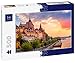 Lais Puzzle Stockholm, Suède. Vue panoramique du Coucher de Soleil en été avec Un Ciel coloré de l'architecture de la Vieille Ville dans Le Quartier de Sodermalm. 500 Pièces