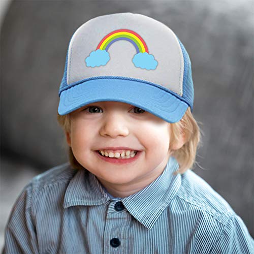 Custom Kids Trucker Hat Cute Rainbow Polyester Boys Caps & Girls Adjustable4