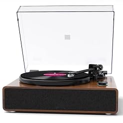 Platine Vinyle Bluetooth, Tourne-Disque Vinyle avec Haut-Parleur et Cartouche magnétique, Prend en Charge la Fonction Vinyle vers MP3/préampli Phono/entrée AUX/Sortie RCA - Les Beatles, Paul McCartney, John Lennon, RIngo Starr, George Harrison