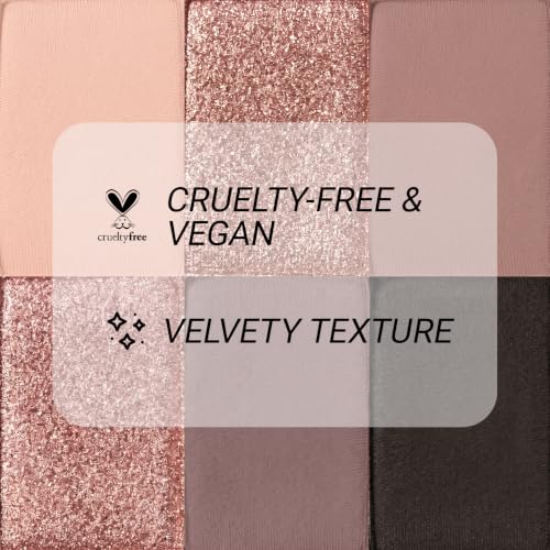 Image of Erinde Soft Pink Brown Mini Eyeshadow Palette, Multi-Use Matte & Shimmer Eye Shadow Palettes, Ultra-Blendable, Neutral Nude Rosy Taupe & Brown Travel Eye Makeup with Mirror, Vegan, Cruelty-Free