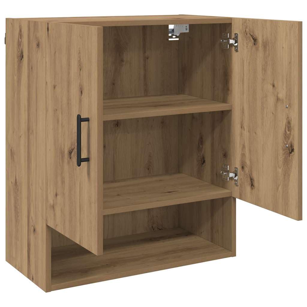 vidaXL Armario de Pared Roble Artesanal 60 x 31 x 70 cm, Armario Moderno de Pared, diseño Rectangular, Madera Resistente, baño o Sala de Estar
